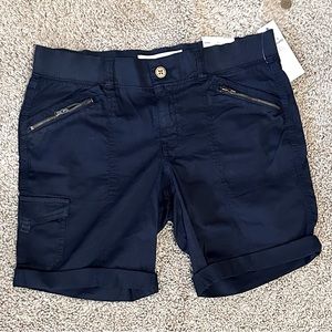 NWT. Bermuda shorts. Navy. Size 4.
